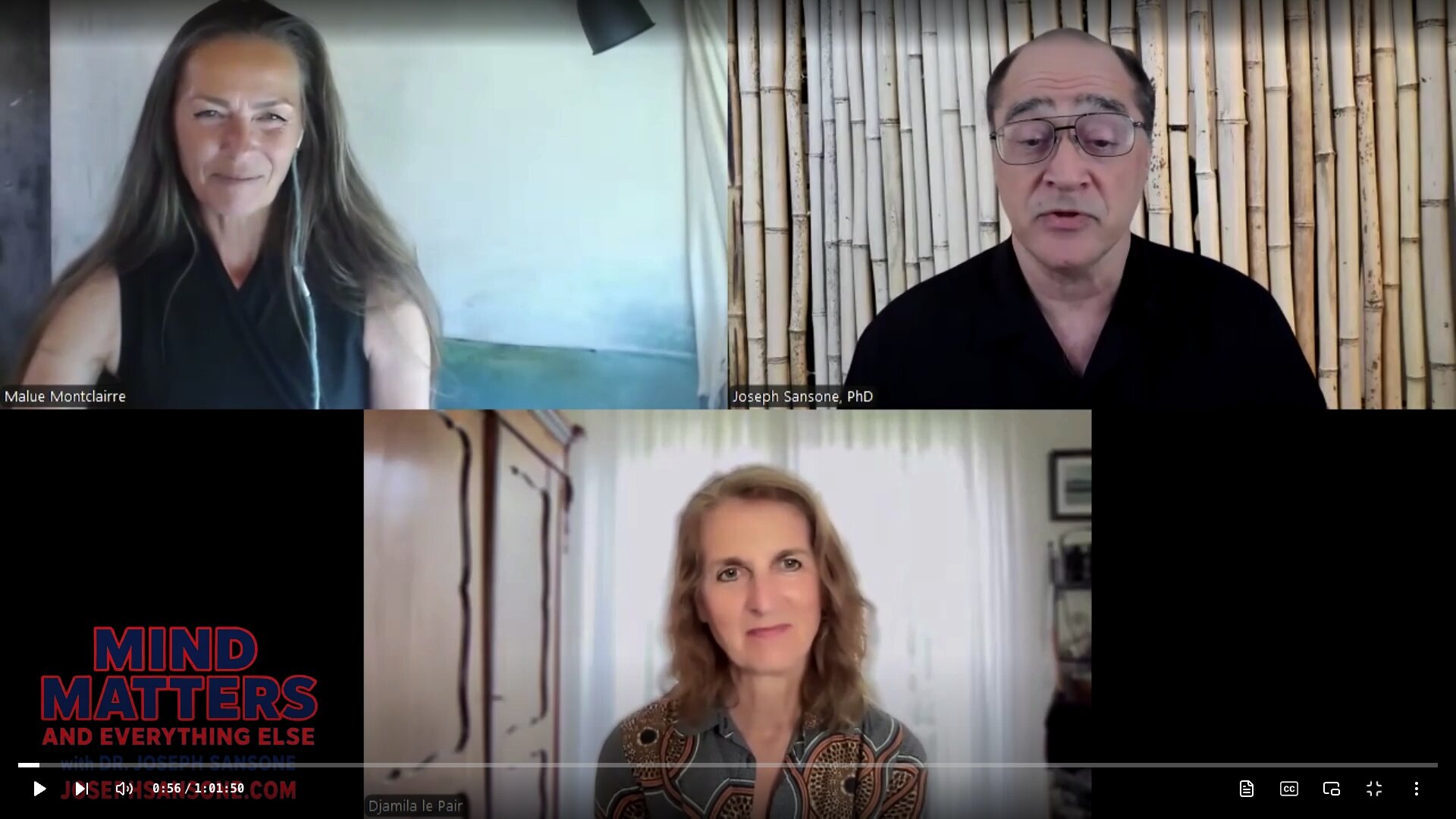 MALUE MONTCLAIRRE OG DJAMILA LE PAIR – “MIND MATTERS AND EVERYBODY ELSE”  – MED DR. JOSEPH SANSONE